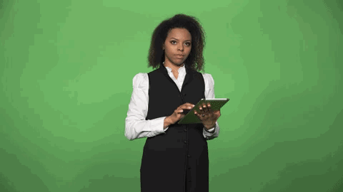 Women and a tablet Giphy